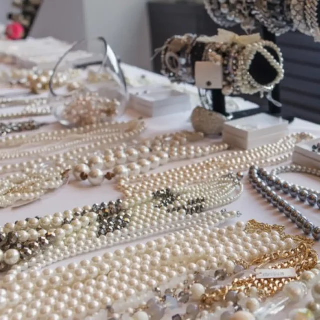 A table full of jewellery