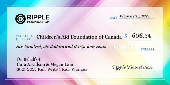 $600 ripple foundation cheque 
