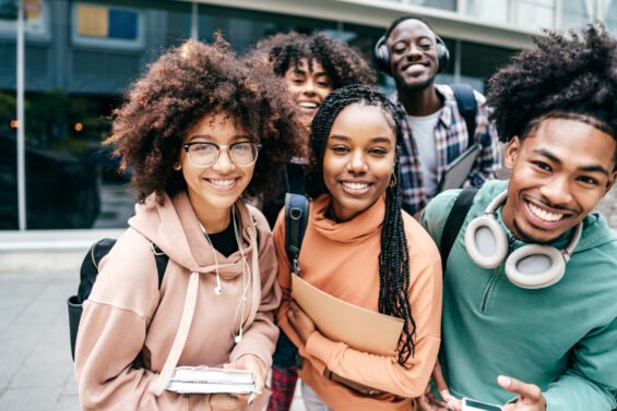 Photo of group of young people