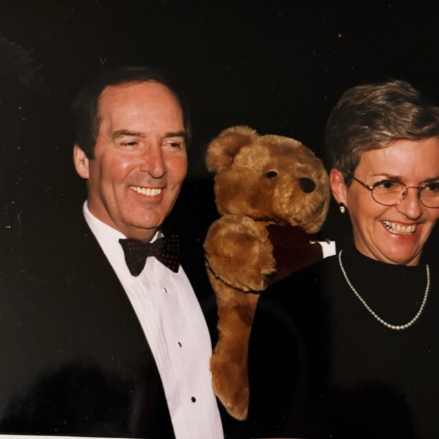 Jim and Judy Patterson attending the Teddy Bear Affair Gala