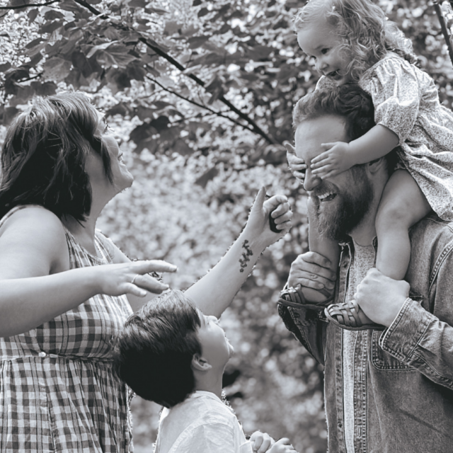 Chantal with her family