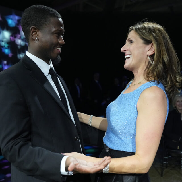 Valerie McMurtry with Kwaze
